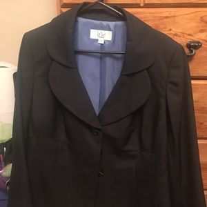 Le Suit Black-Blue stripper Pants Suit